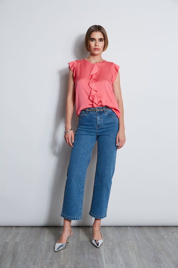 Silk Ruffle Shirt