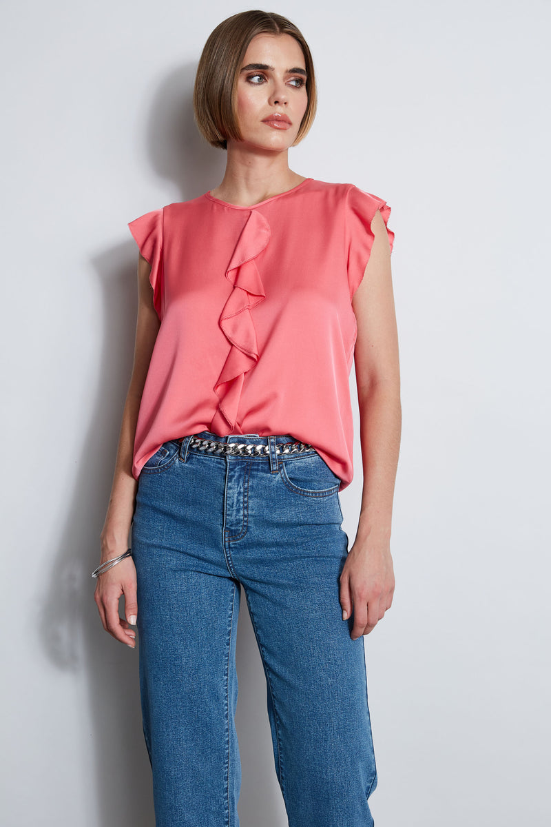 Silk Ruffle Shirt