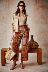 Silk Raj Print Pant