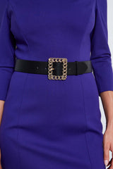 Chain Belt Dart Dress