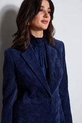 Corduroy Single Button Blazer