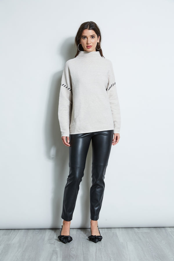 T-Tahari Stitched Shoulder Sweater