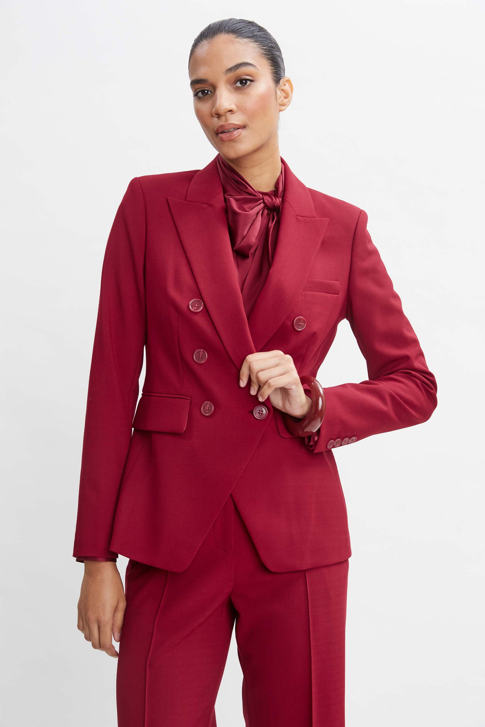 Fashion double breasted suit women