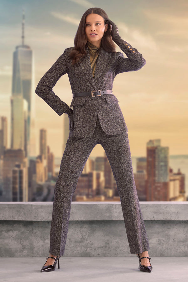 Metallic Tweed Blazer