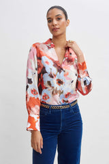 Silk Satin Wintergarden Shirt