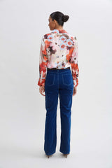 Silk Satin Wintergarden Shirt