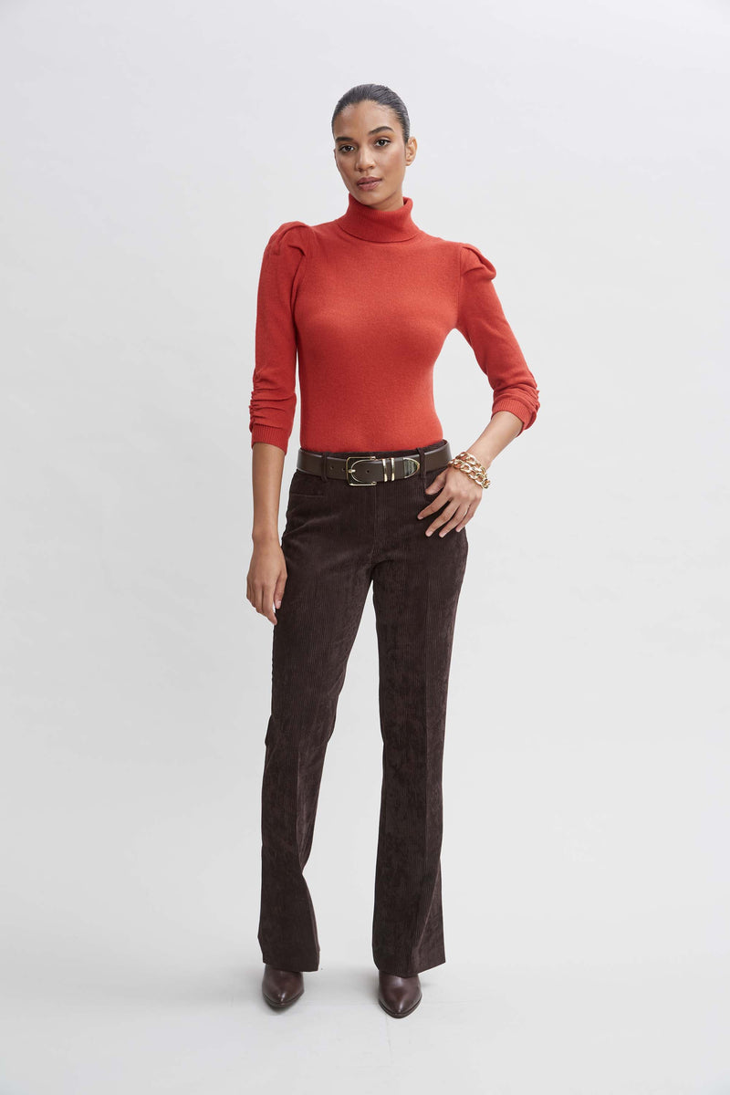 Corduroy Fit & Flare Pant