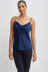 Stretch Silk Satin Cami