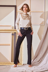 Inseam Slit Flare Pant