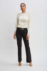 Inseam Slit Flare Pant