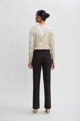 Inseam Slit Flare Pant