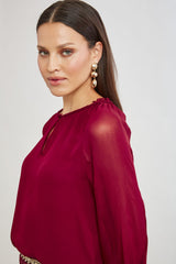 Chiffon Combo Georgette Shirt