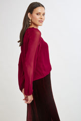 Chiffon Combo Georgette Shirt