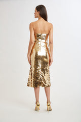 Graduated Sequin Dress