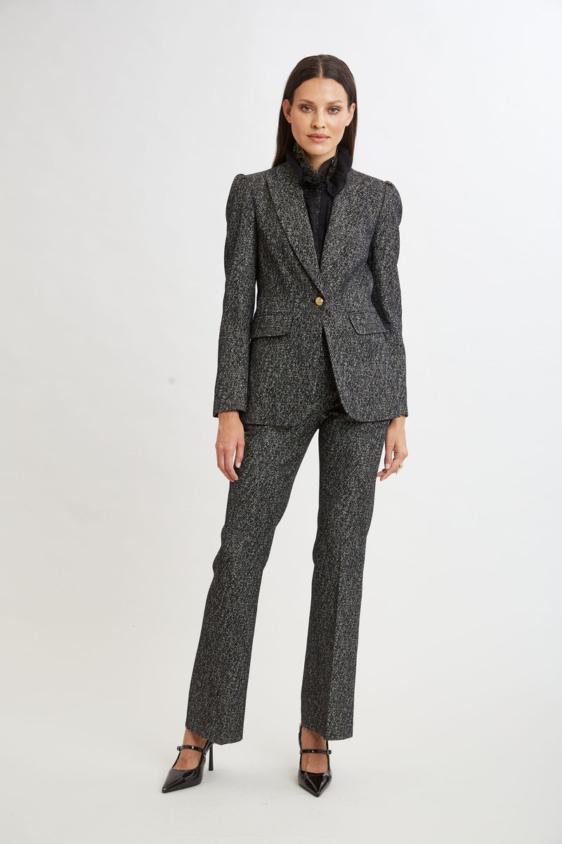 Metallic Tweed Blazer