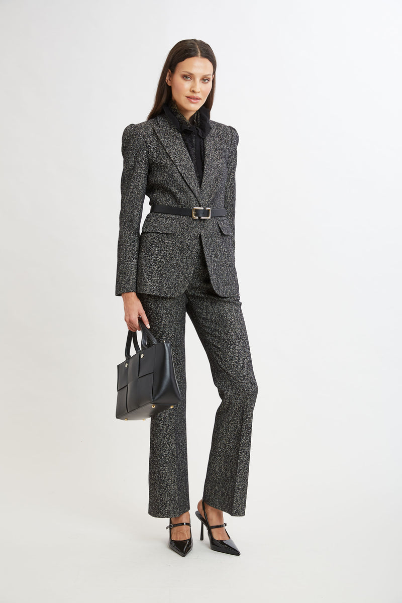 Metallic Tweed Blazer