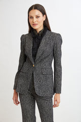 Metallic Tweed Blazer