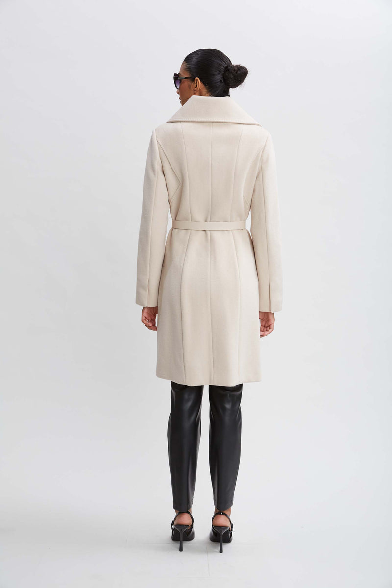 Wool Belted Panel Coat