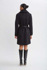 Wool Belted Panel Coat