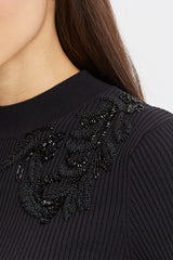 Beaded Rib Sweater