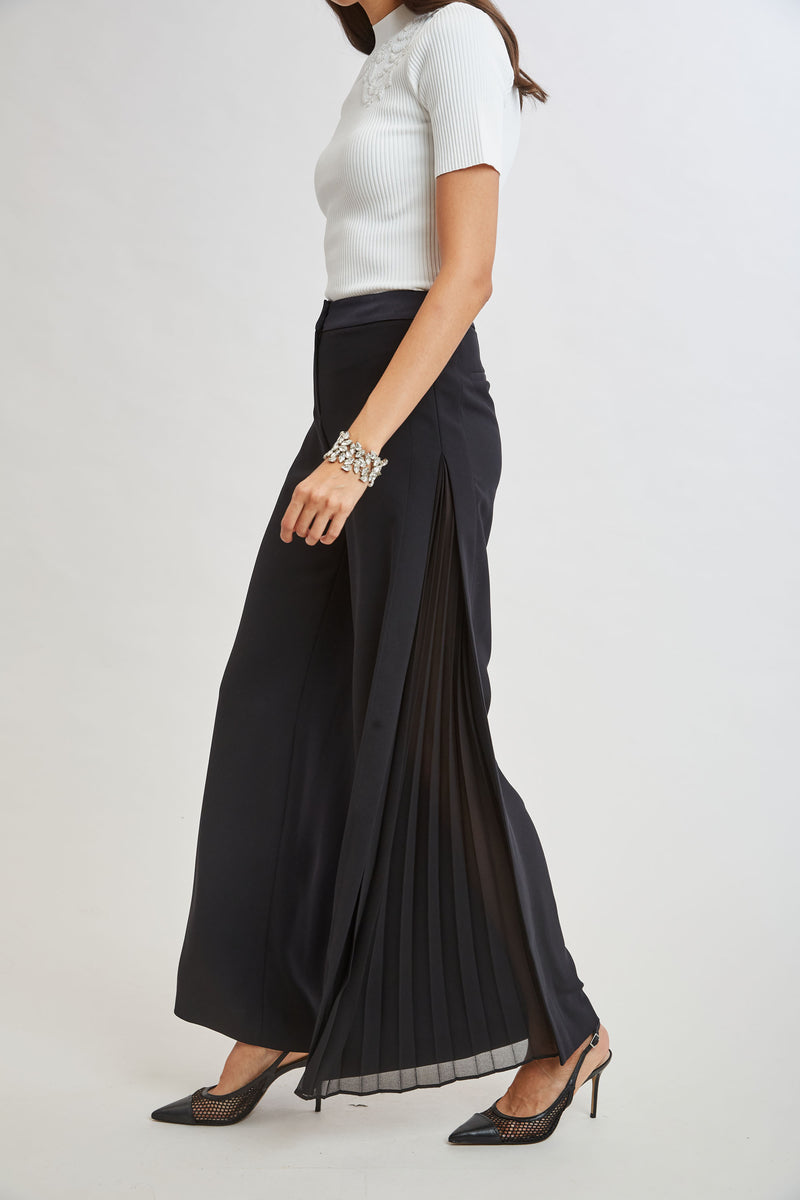 Fluid Side Pleated Pant