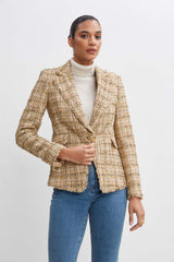 Metallic Tweed Blazer