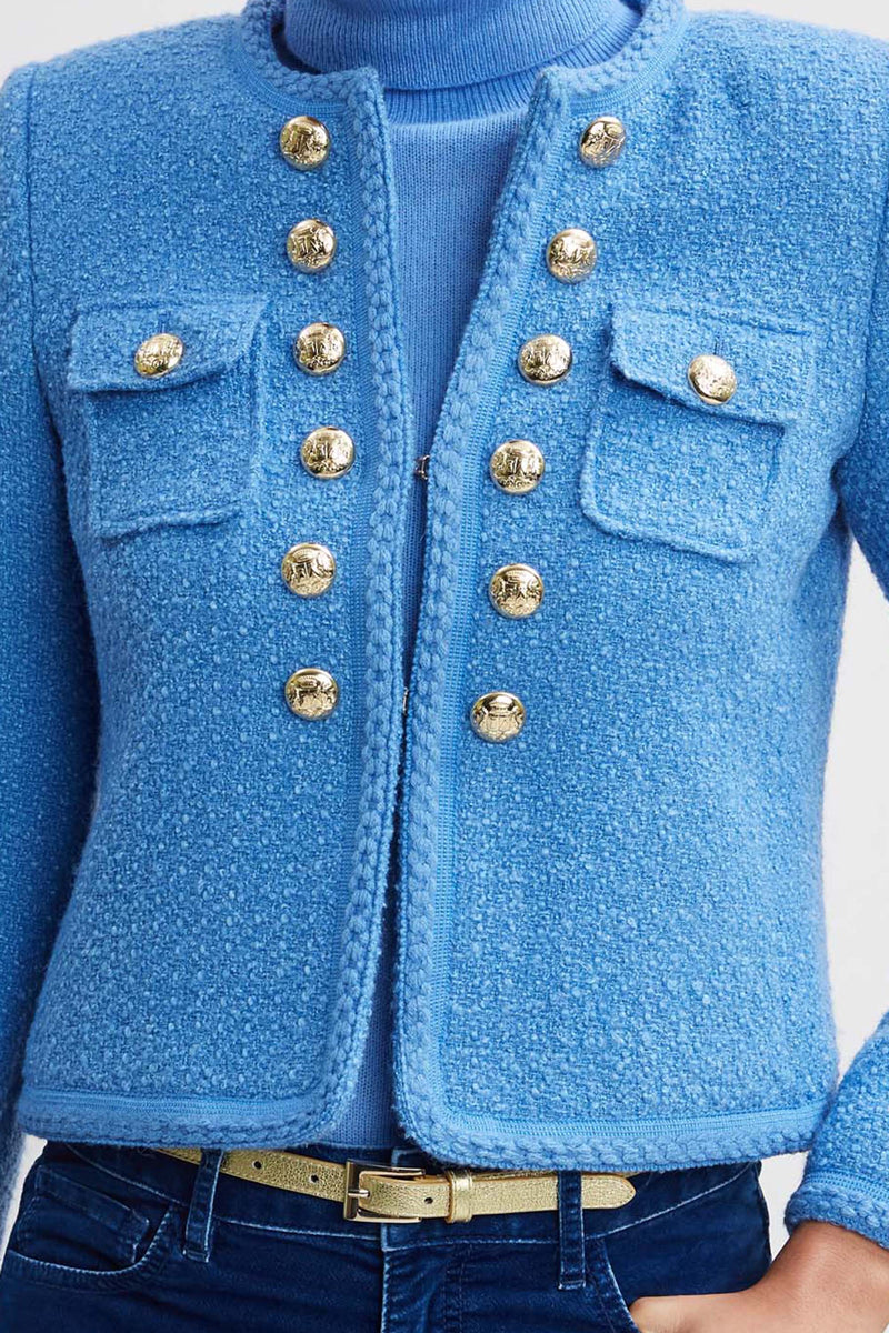 Boucle Button Jacket