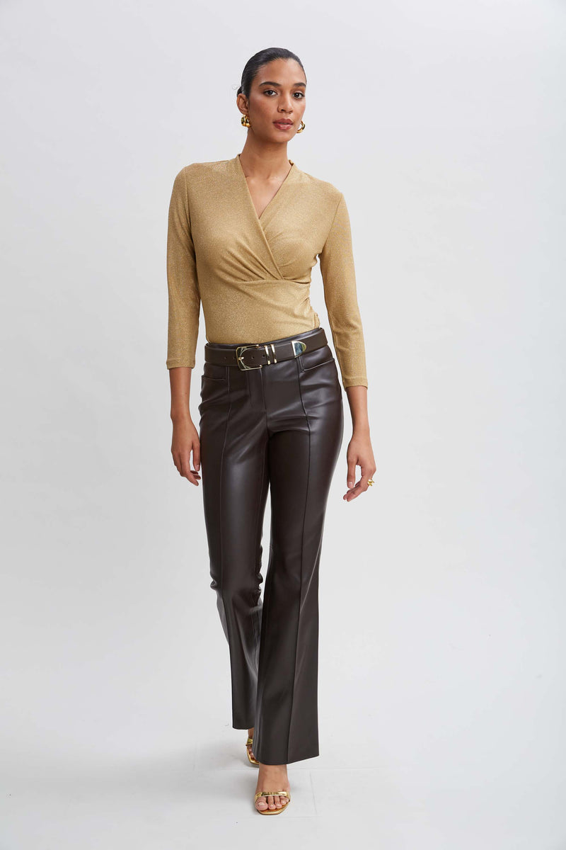 Metallic Ruched Knit