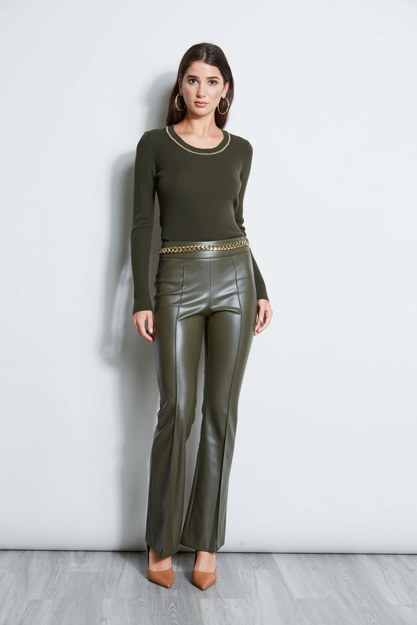 High Waist Vegan Leather Pants - Burgundy – Thrifty Girl Online