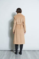 Brushed Wrap Maxi Coat