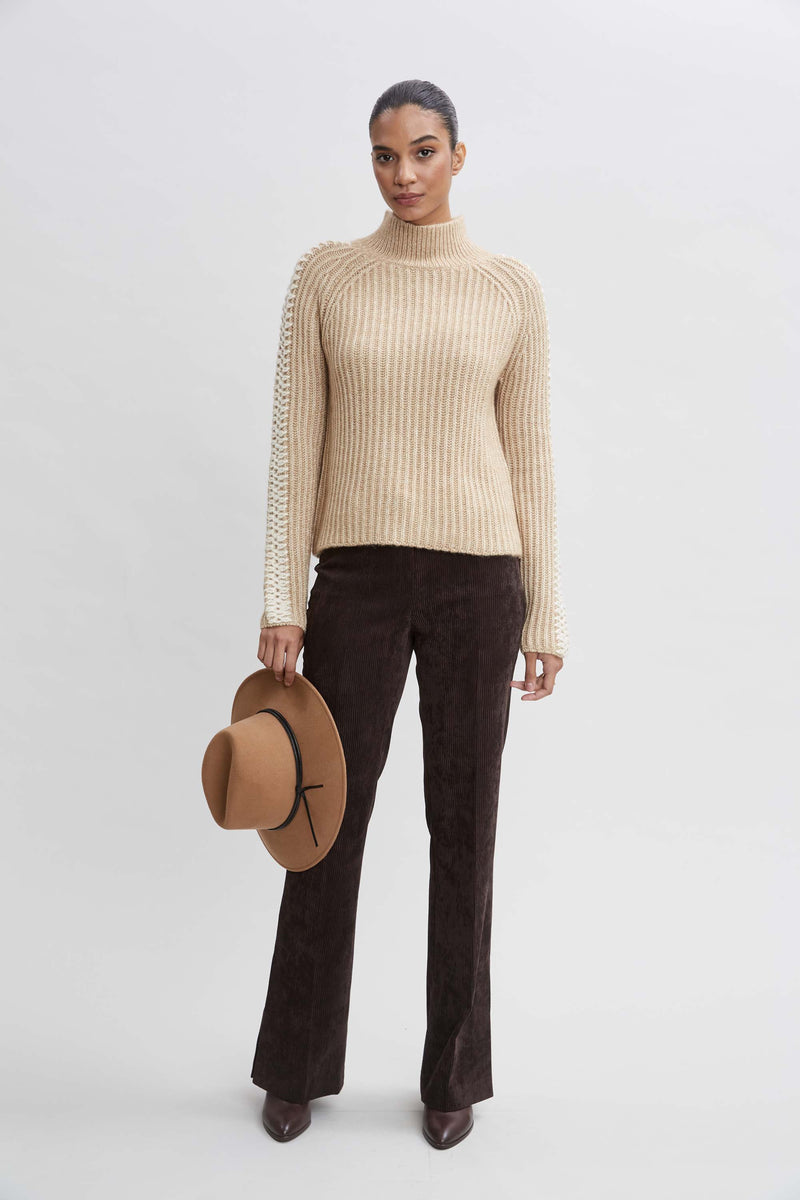 Whipstitch Cotton Wool Sweater