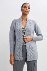 Metallic Cable Cardigan