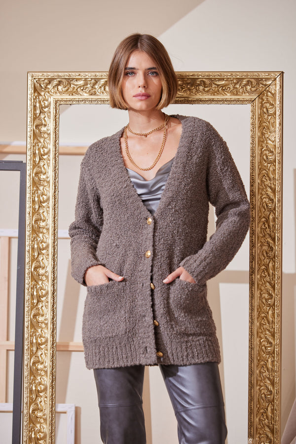 Boucle Merino Cardigan