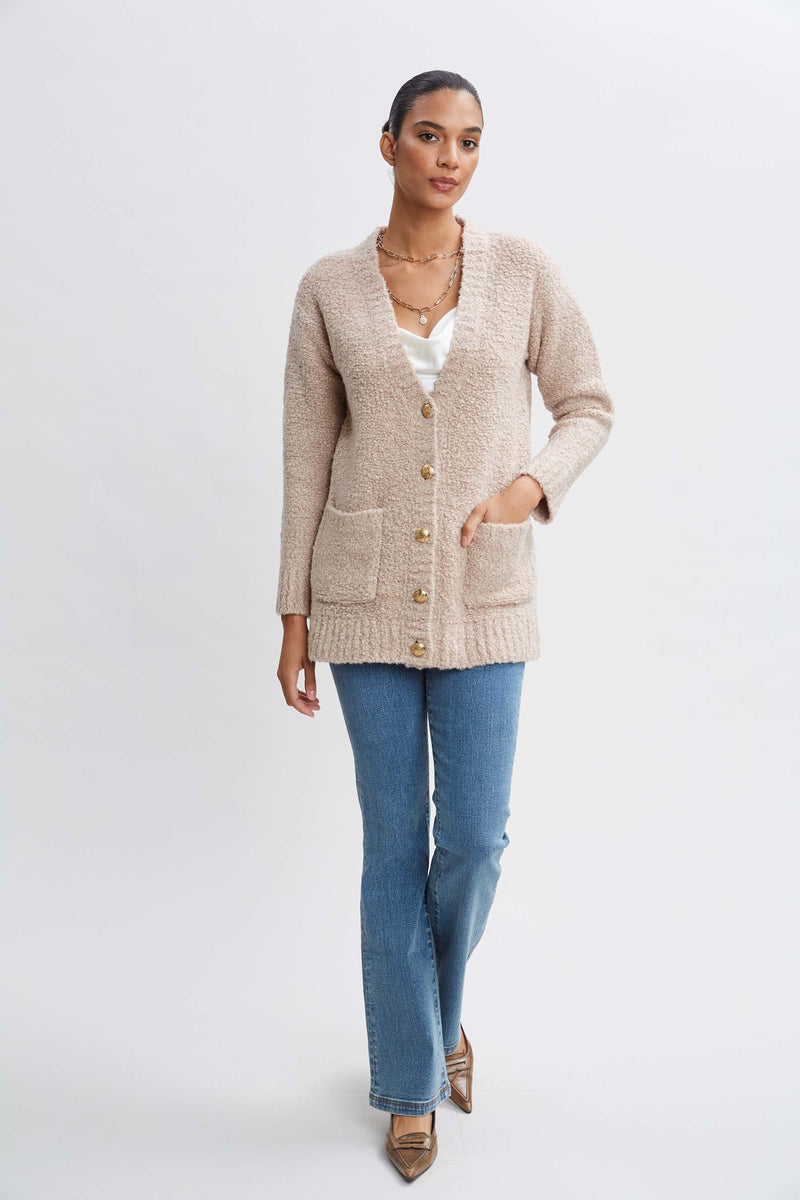 Boucle Merino Cardigan