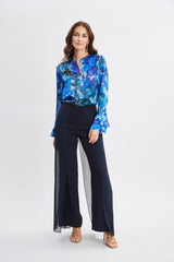 Chiffon Panel Pant