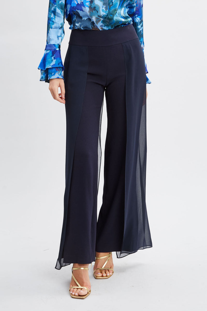 Chiffon Panel Pant