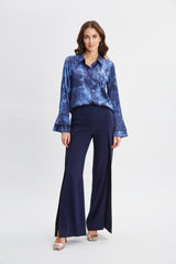 Silk Satin Night Shadow Shirt