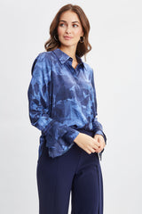 Silk Satin Night Shadow Shirt