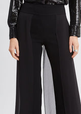 Chiffon Panel Pant