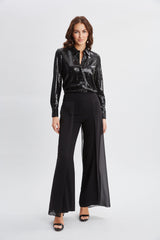 Chiffon Panel Pant