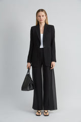 Chiffon Panel Pant