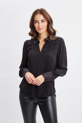 Silk Pintuck Shirt