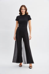 Chiffon Panel Pant