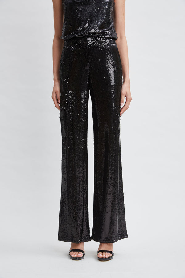 Sequin Cargo Pant