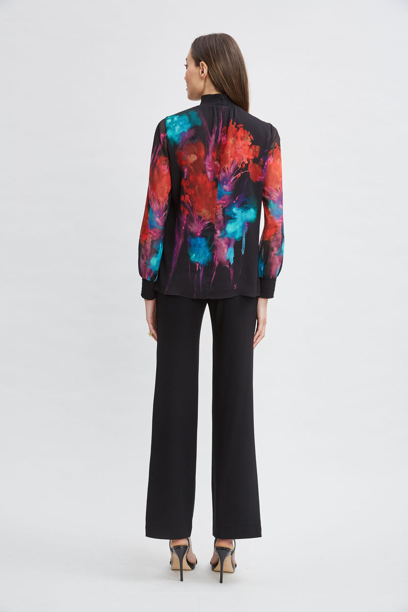 Mock Neck Studio Floral Shirt