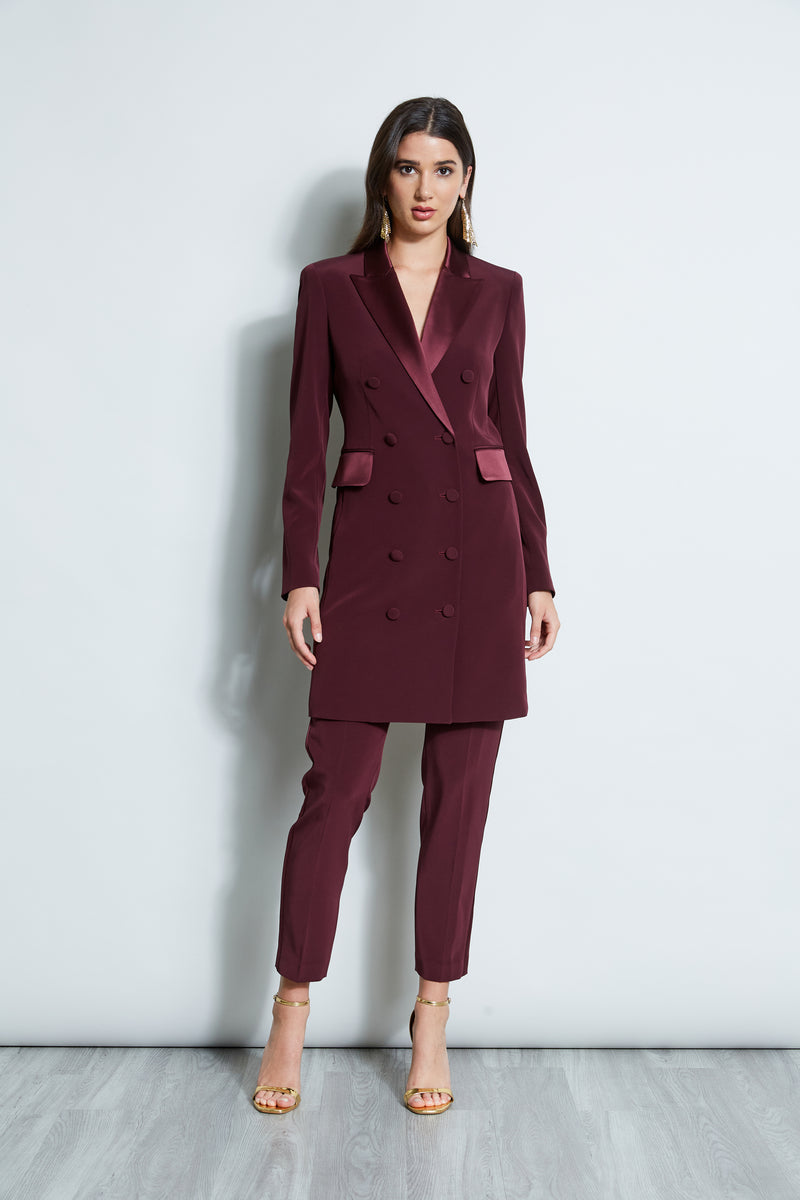 Red Office Women 3 Piece Suit With Slim Fit Pants, Buttoned Vest and  Single-breasted Blazer, Womens Office Wear, Red Pants Suit -  Israel