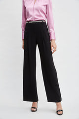 Pleated Crepe Pant