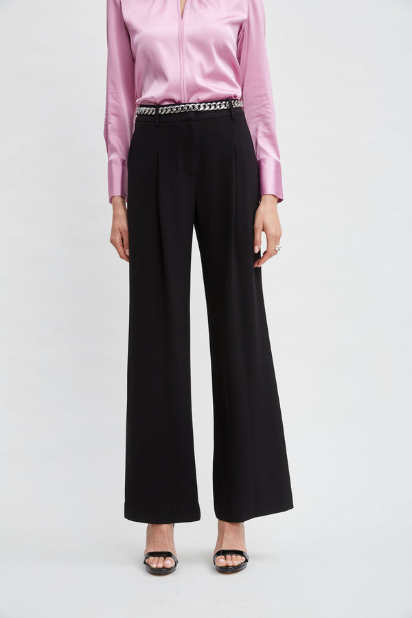 Pleated Crepe Pant