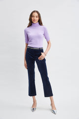 Short Sleeve Cashmere Wool Sweater