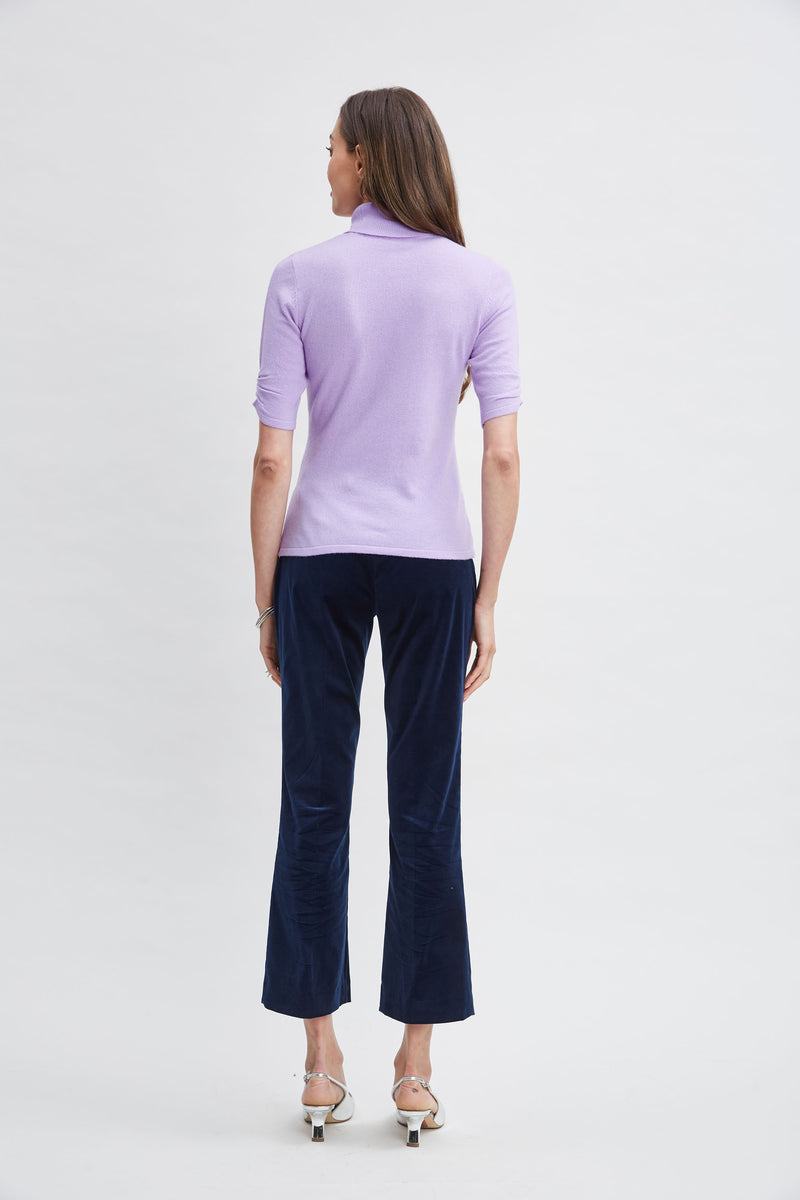 Short Sleeve Cashmere Wool Sweater